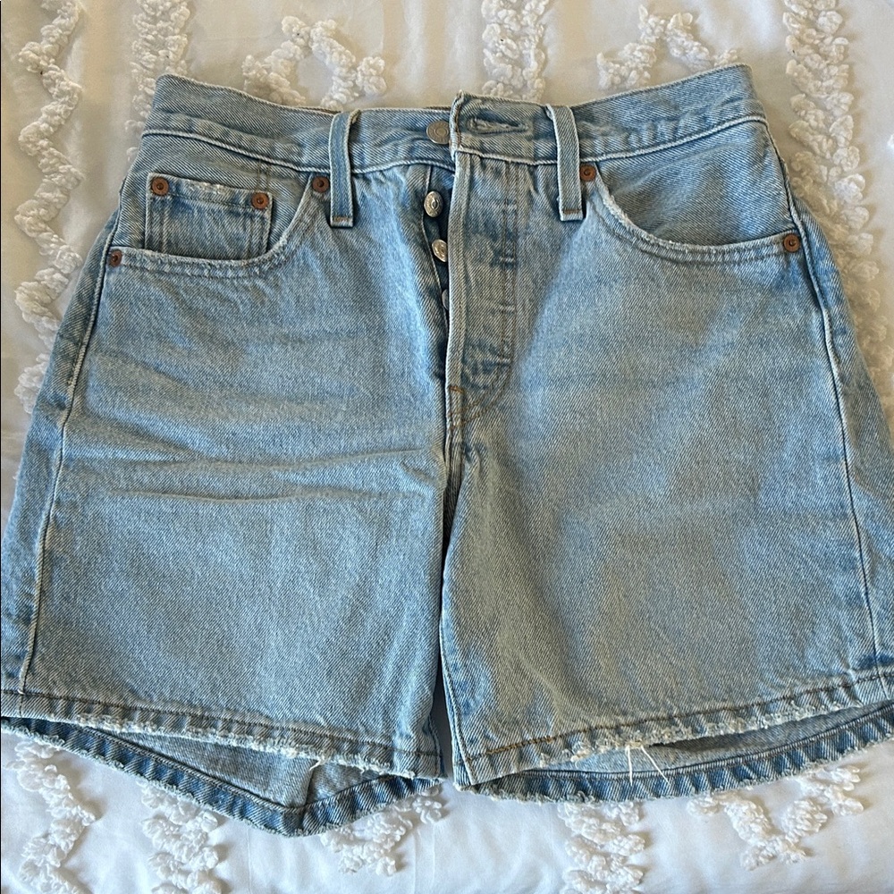 Levi's Classic Light Blue Jean Shorts